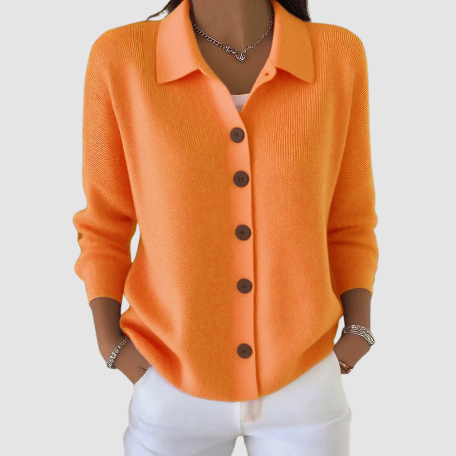 Riah Button-Up Knit Cardigan - Nora & Rose Maine