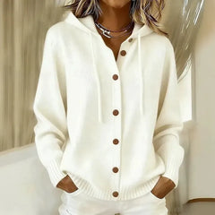Goldie Hooded Button Cardigan - Nora & Rose Maine, view 4