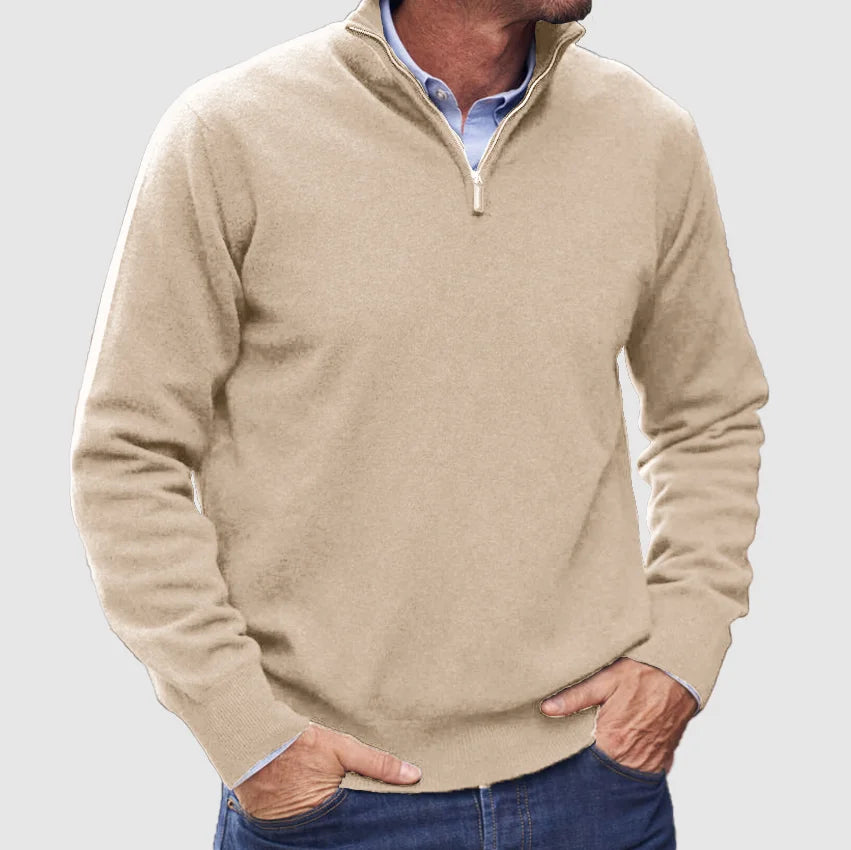 Mike | Essential Quarter-Zip Sweater