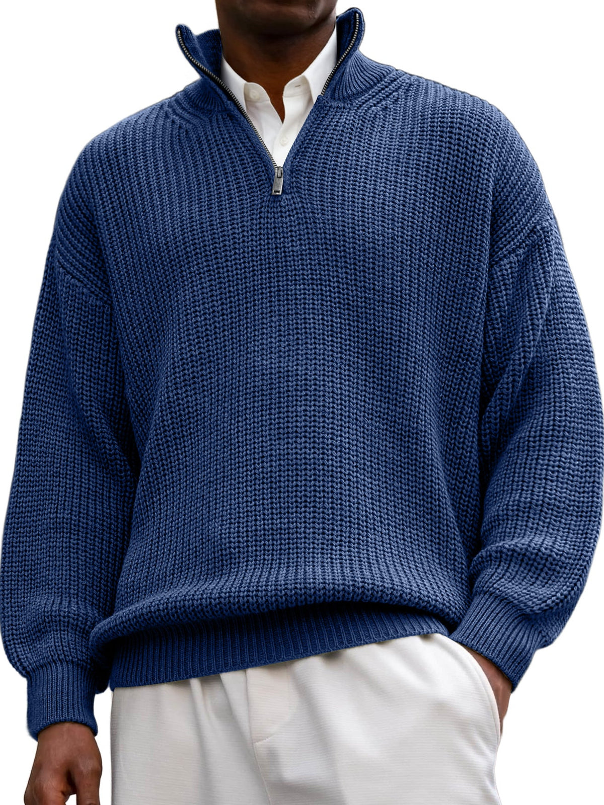 Julius | Textured Long Sleeve Polo Shirt