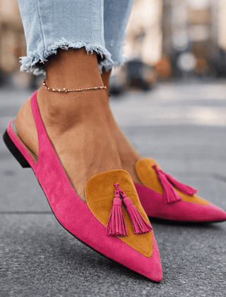 Pink and mustard