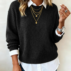 Laluna Patchwork Crew Sweater - Nora & Rose Maine