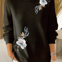 Meyla Floral Long Sleeve Sweater - Nora & Rose Maine, view 2