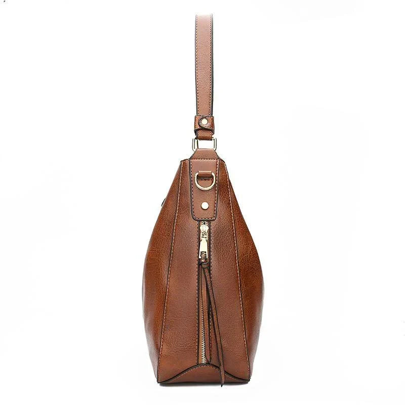 Luxury Soft-Touch Hobo Anti-Theft Handbag + FREE Pouch Wallet