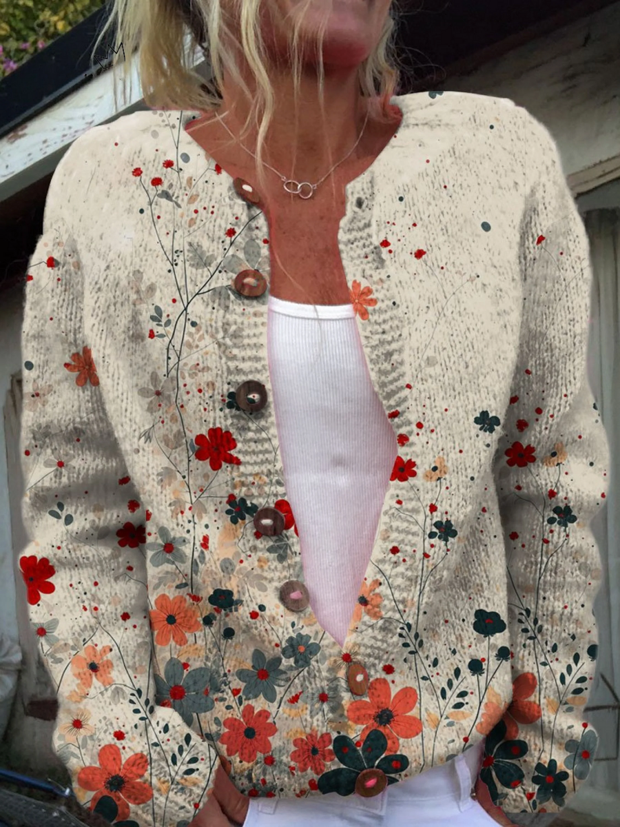 Sabrina Vintage Floral Cardigan - Nora & Rose Maine