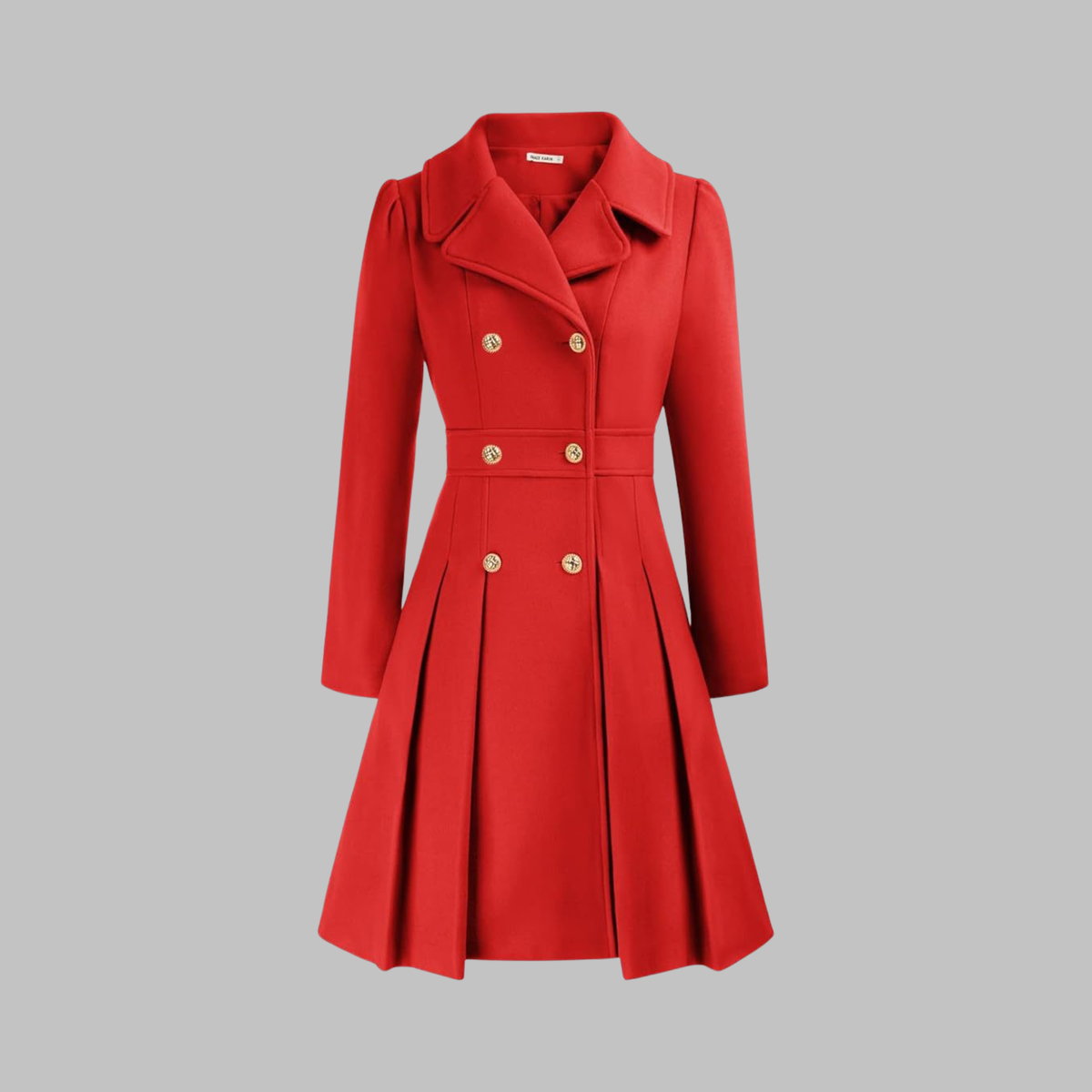 Dami - Classy Double Button Long Sleeve Coat - Nora & Rose Maine, view 9