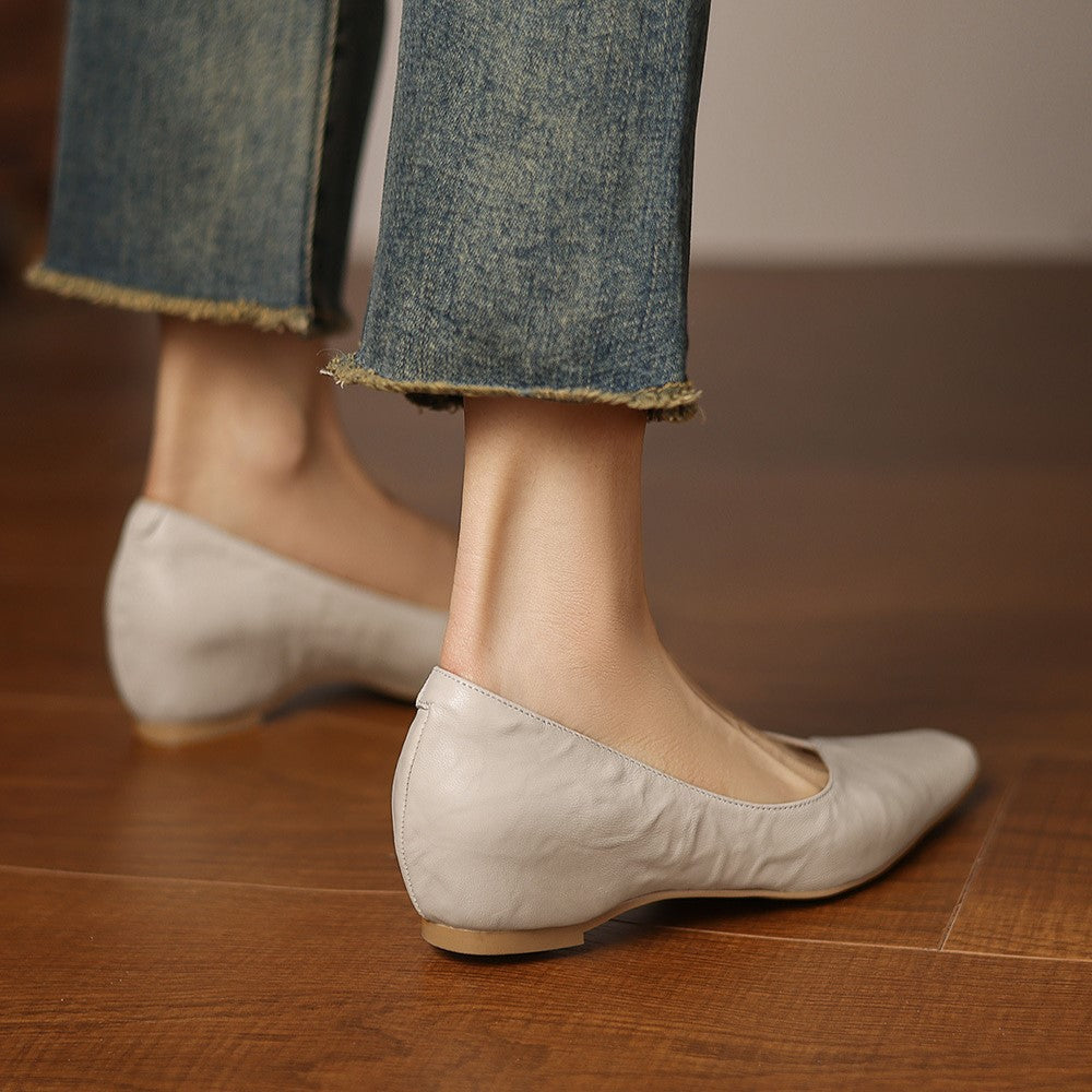 Noémie Square-Toe Soft-Touch Flat