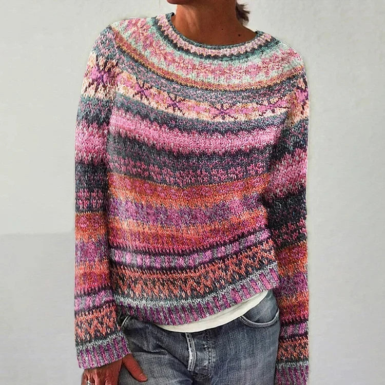 Brooke Retro Scandinavian Knitted Sweater - Nora & Rose Maine