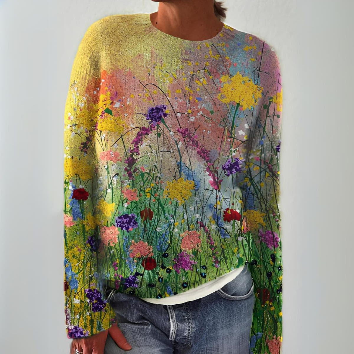 Adriana Retro Scandinavian Knitted Sweater - Nora & Rose Maine