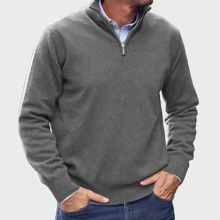 Mike | Essential Quarter-Zip Sweater