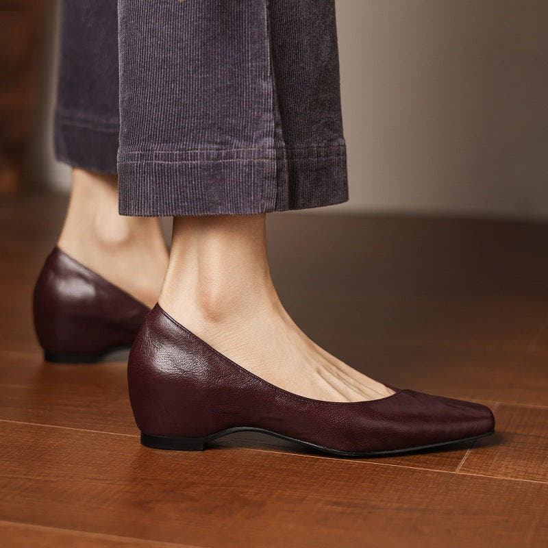 Noémie Square-Toe Soft-Touch Flat