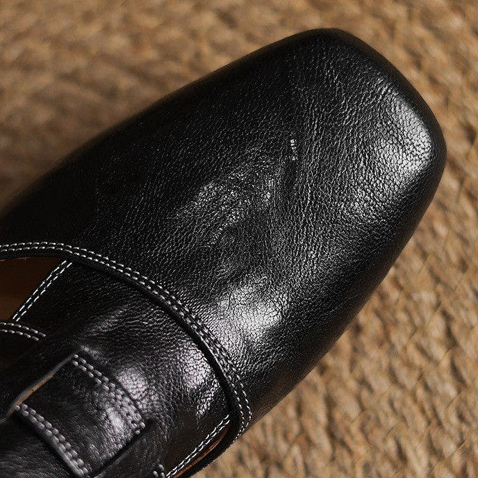 Rosel Square-Toe Soft-Touch Mules