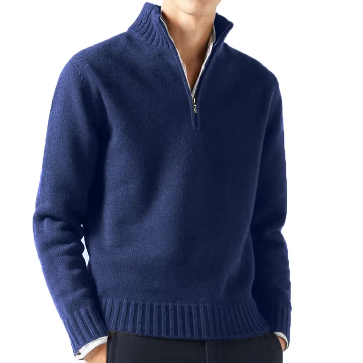 Lucio | Elegant Half Zip Sweater