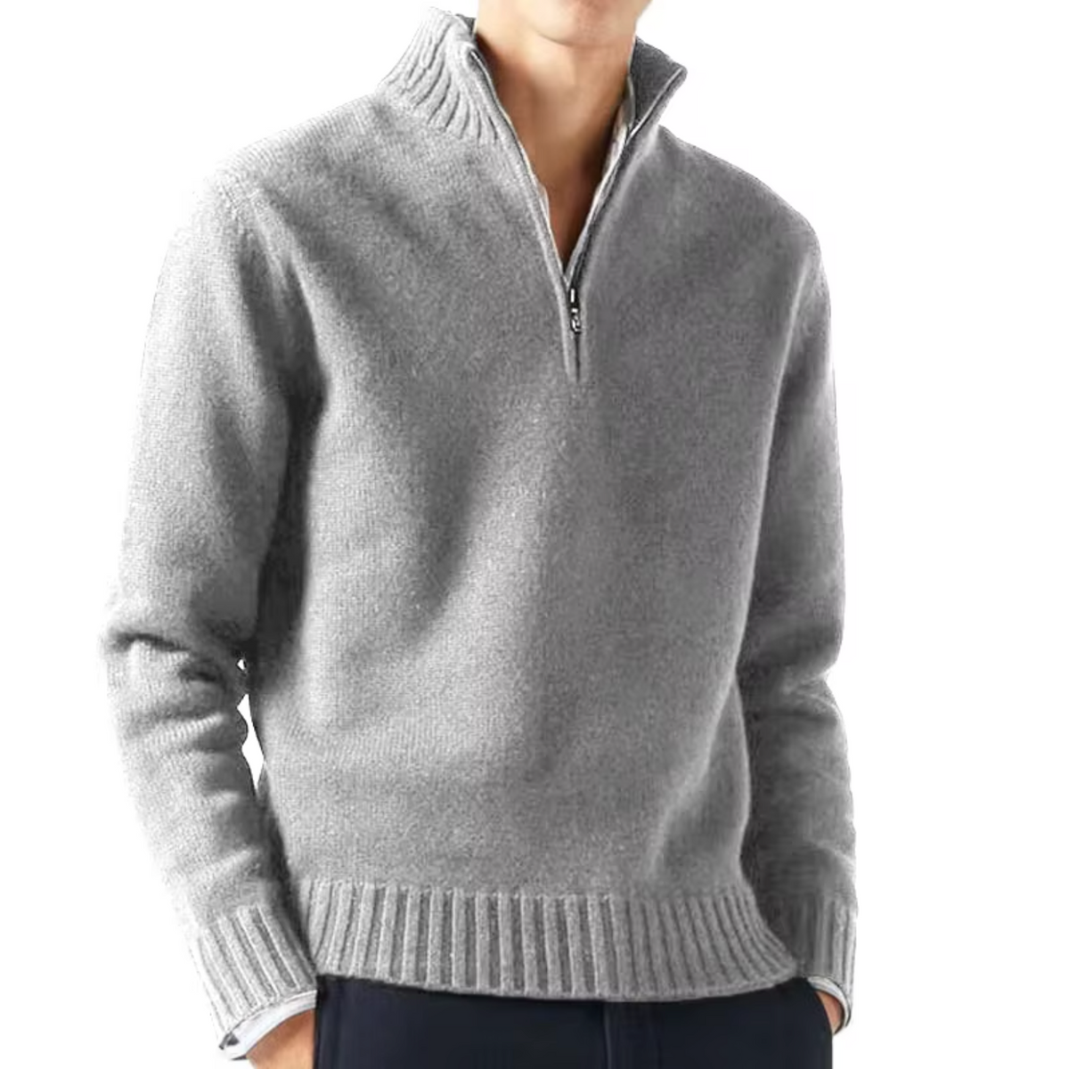 Lucio | Elegant Half Zip Sweater