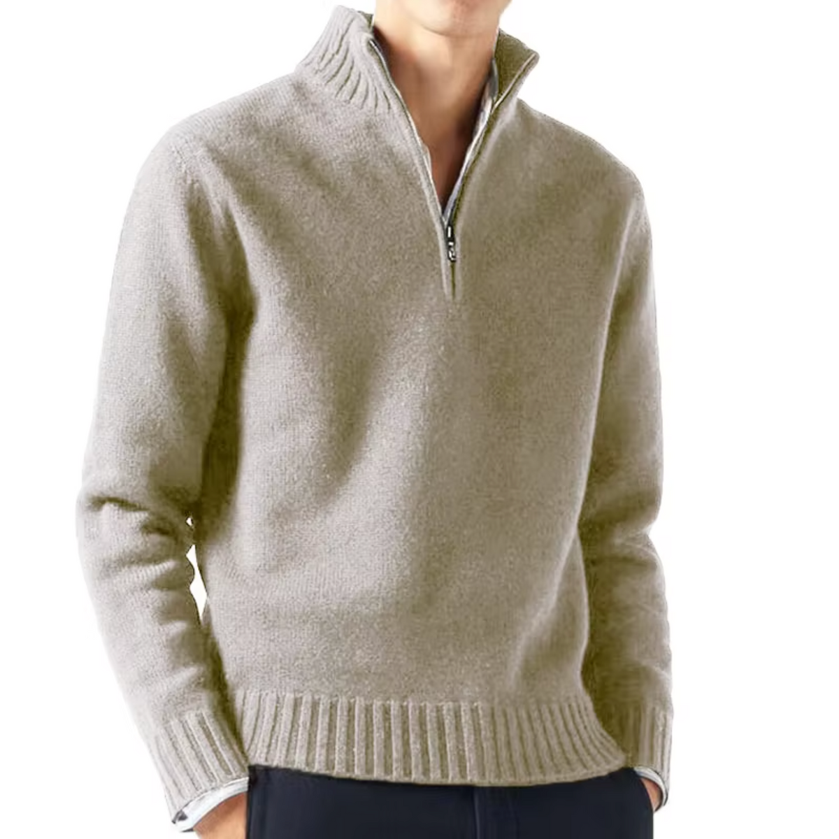 Lucio | Elegant Half Zip Sweater
