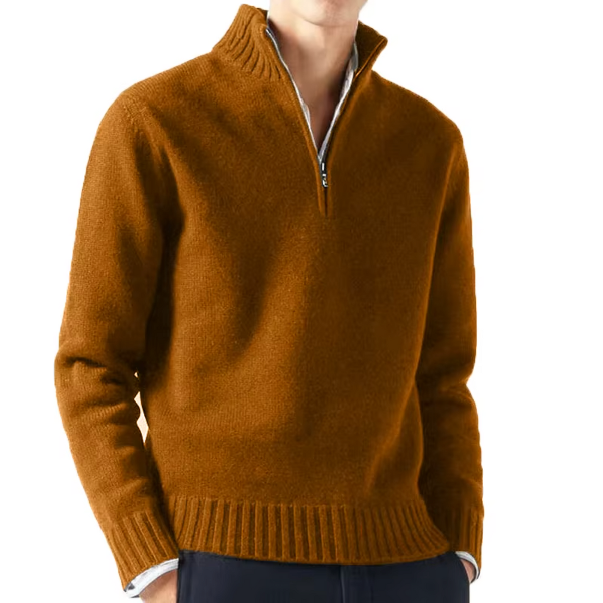 Lucio | Elegant Half Zip Sweater