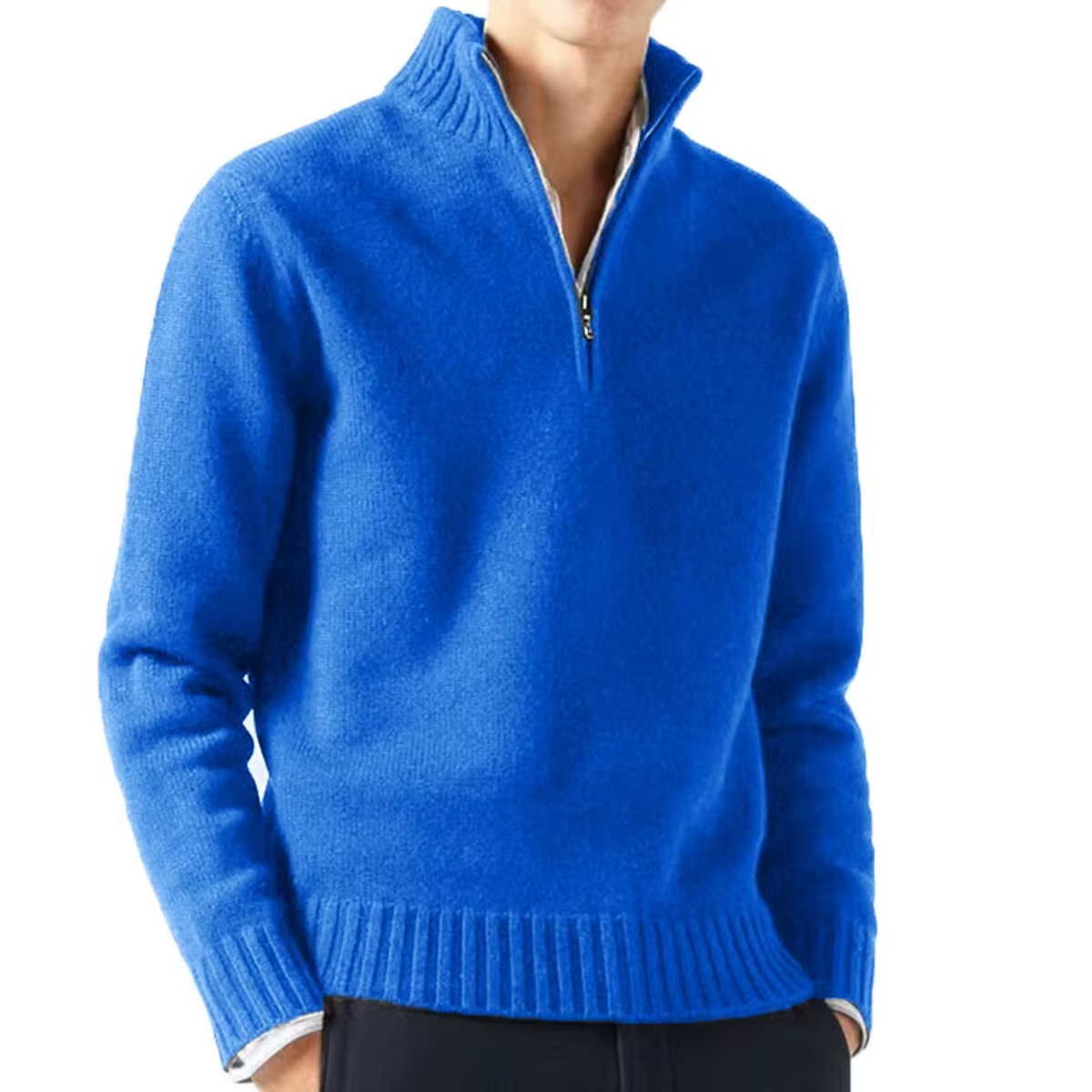 Lucio | Elegant Half Zip Sweater
