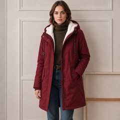 Everest Cozy Hooded Cold Weather Coat - Nora & Rose Maine, view 10