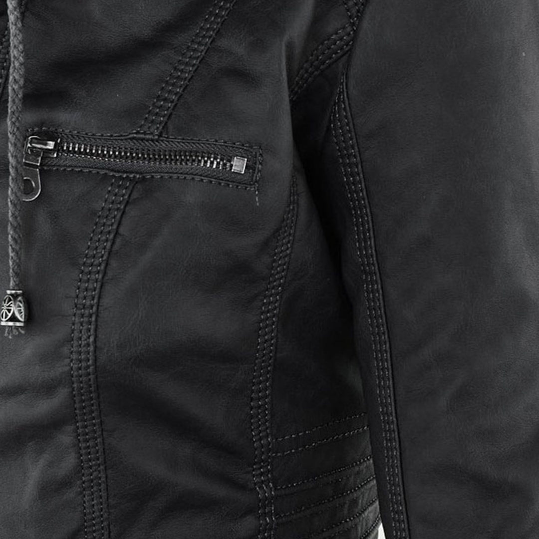 Esmé Hooded Moto Jacket - Nora & Rose Maine, view 9