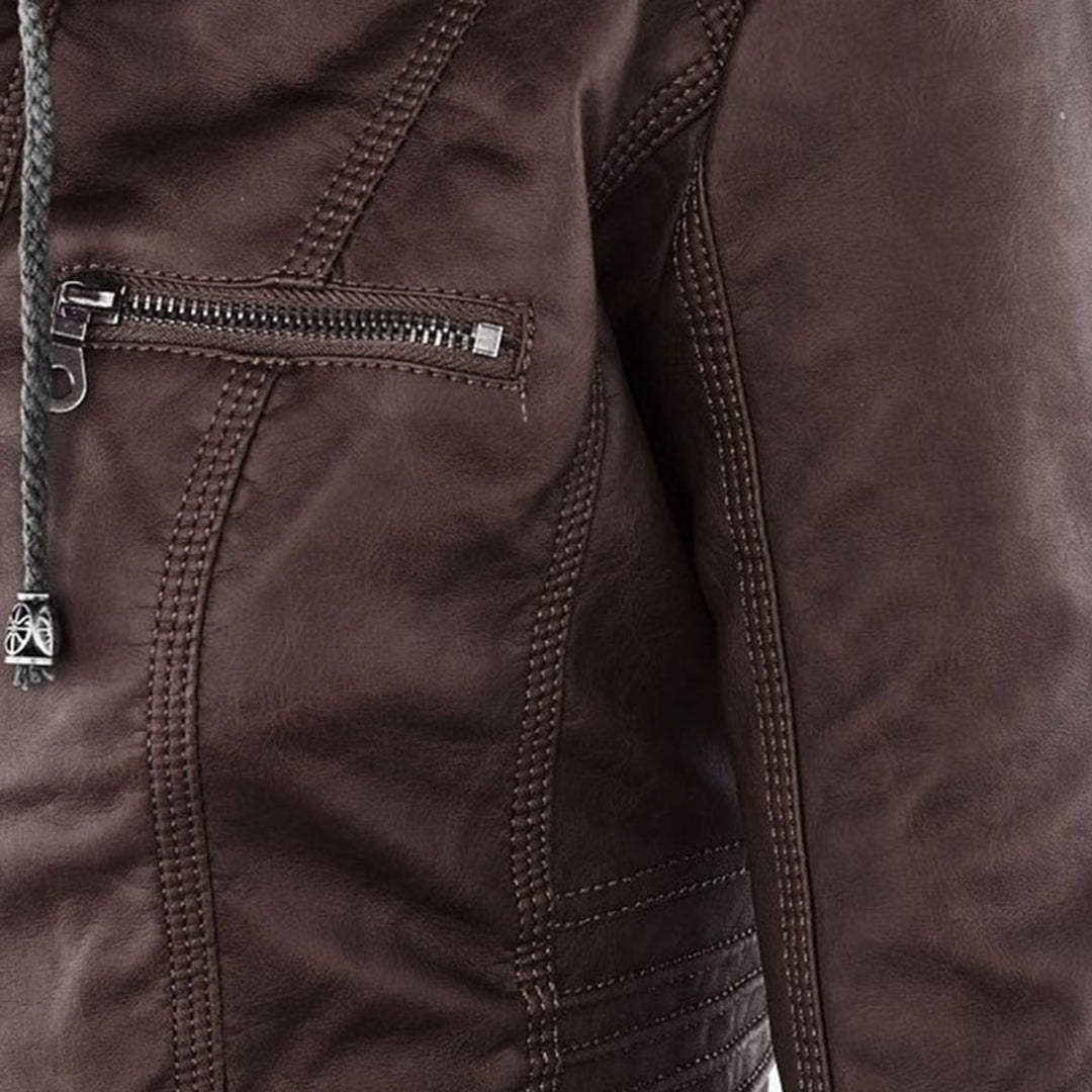 Esmé Hooded Moto Jacket - Nora & Rose Maine, view 12
