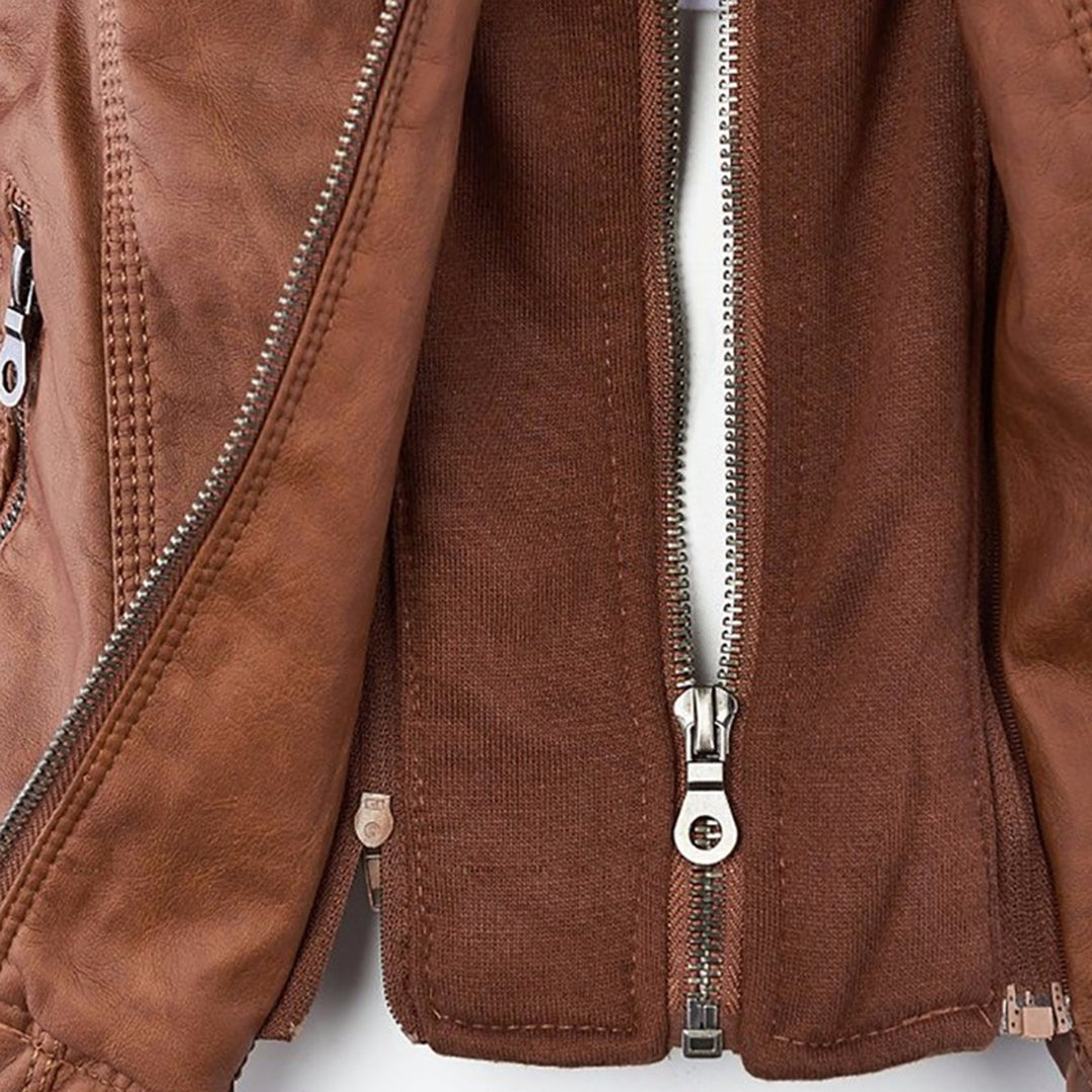 Esmé Hooded Moto Jacket - Nora & Rose Maine, view 7