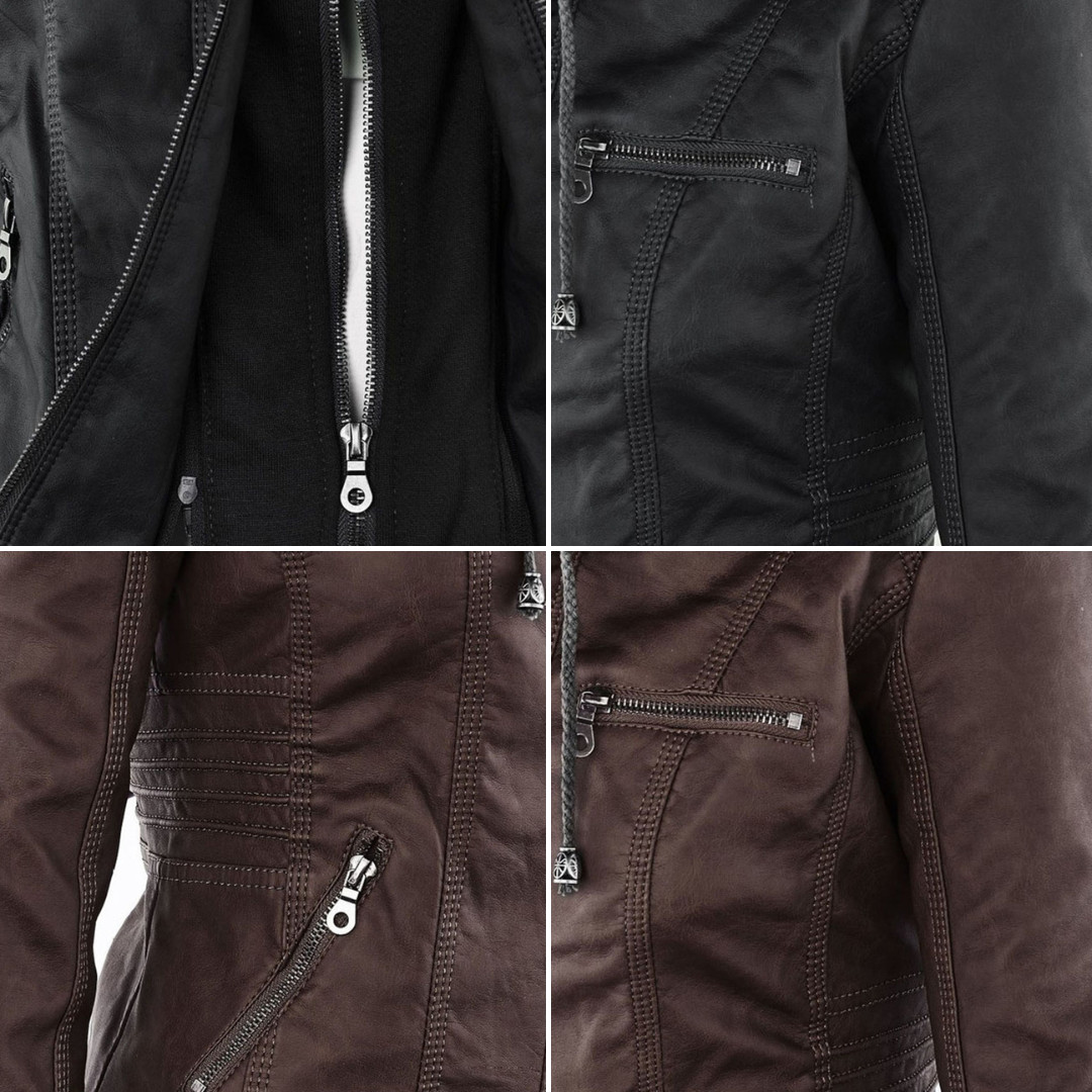 Esmé Hooded Moto Jacket - Nora & Rose Maine, view 13
