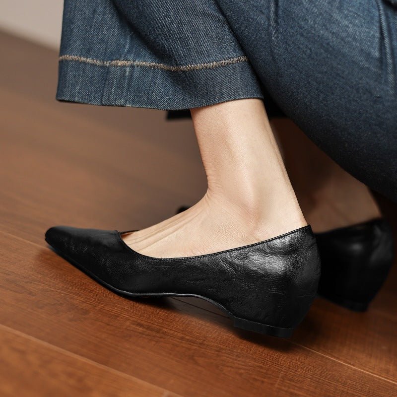 Noémie Square-Toe Soft-Touch Flat