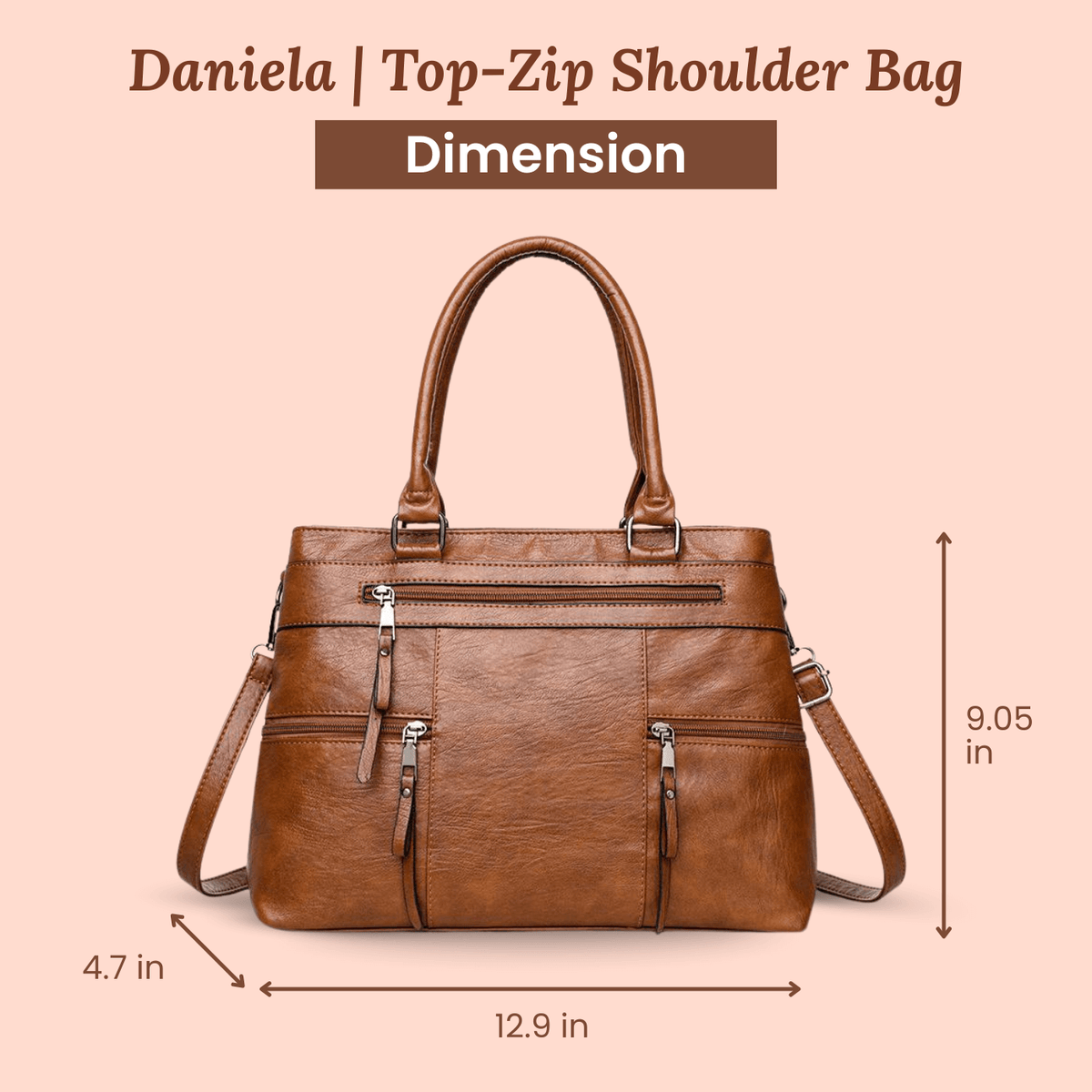 Rachele's Multi-Zip | Shoulder Bag