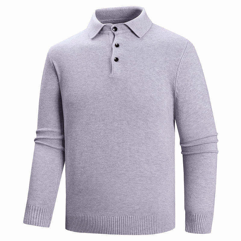 Devin | Classic Button Polo Sweater