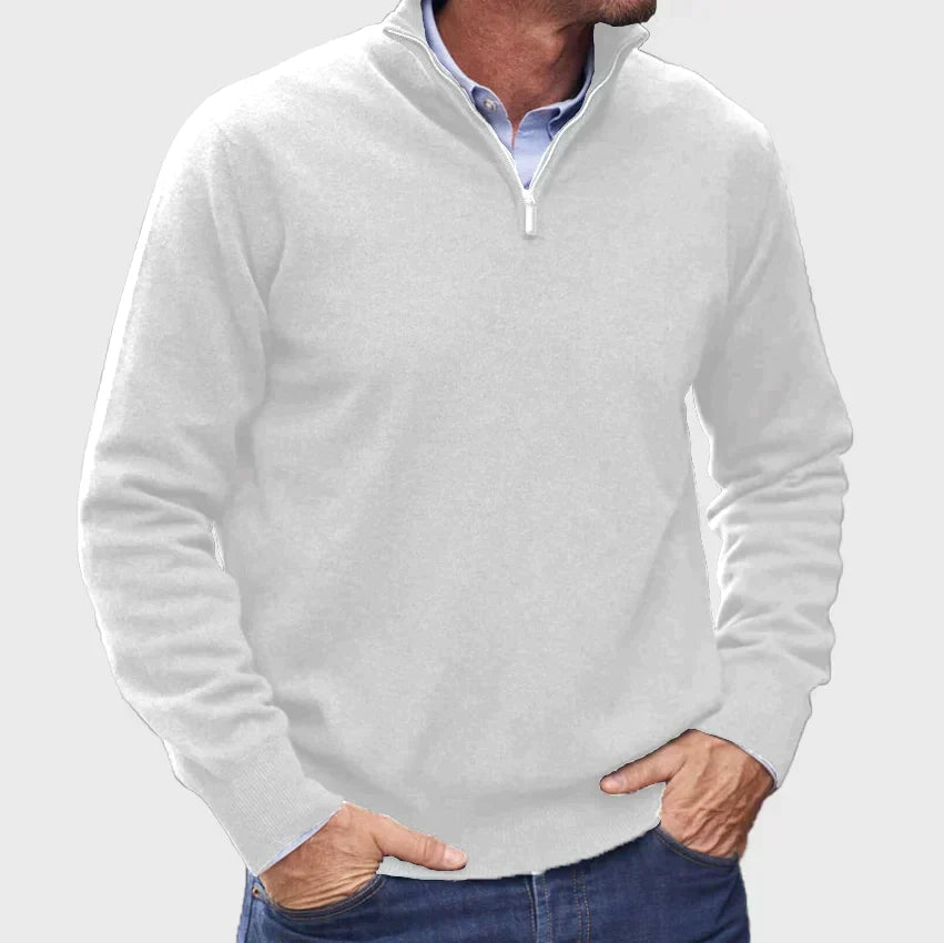 Mike | Essential Quarter-Zip Sweater