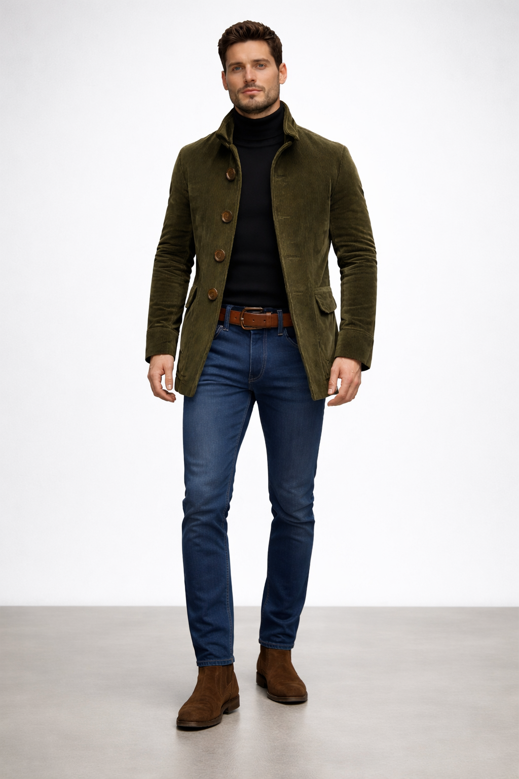 Corwin | Corduroy High-Collar Jacket