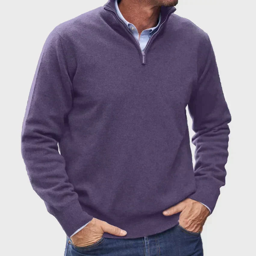 Mike | Essential Quarter-Zip Sweater
