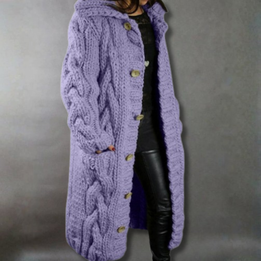 Karina Elegant Cozy Coat With Tummy Coverage - Nora & Rose Maine, view 7