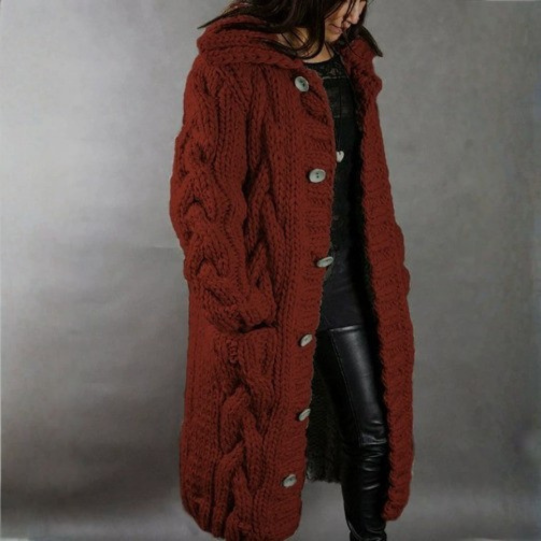 Karina Elegant Cozy Coat With Tummy Coverage - Nora & Rose Maine, view 8