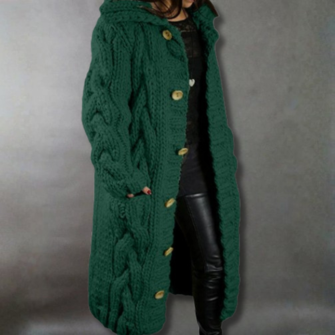 Karina Elegant Cozy Coat With Tummy Coverage - Nora & Rose Maine, view 10