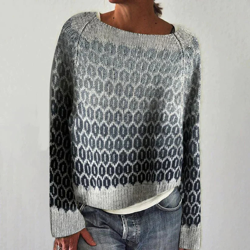 Sanya Retro Scandinavian Knitted Sweater - Nora & Rose Maine