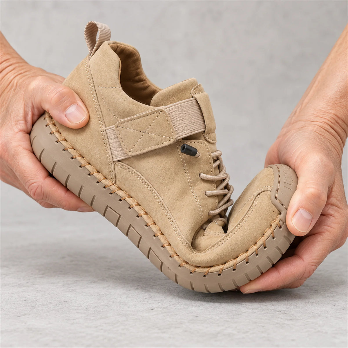 Mia comfortable sneakers beige - flexible sole