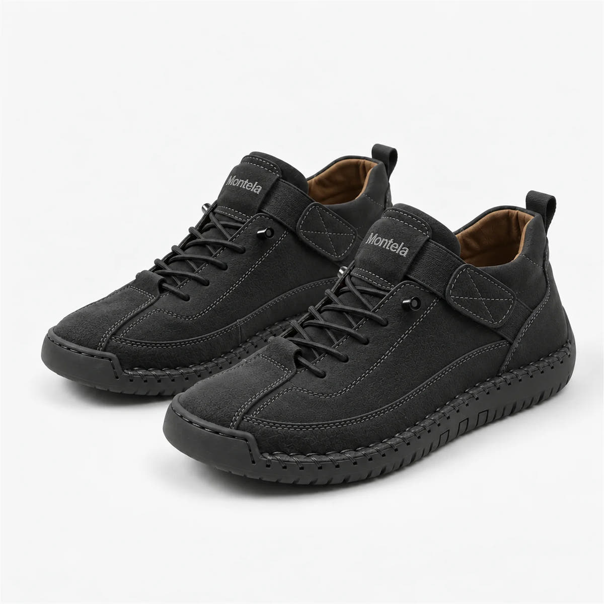 Mia comfortable sneakers black - packshot