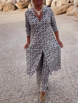 Sara Button-Up Two-Piece Set - Nora & Rose Maine, view 5
