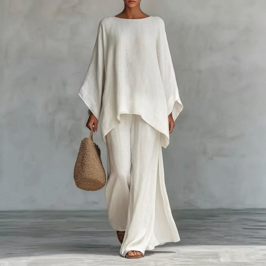 Cristina Two-Piece Set with Long Sleeves and Loose Pants - Nora & Rose Maine, view 2
