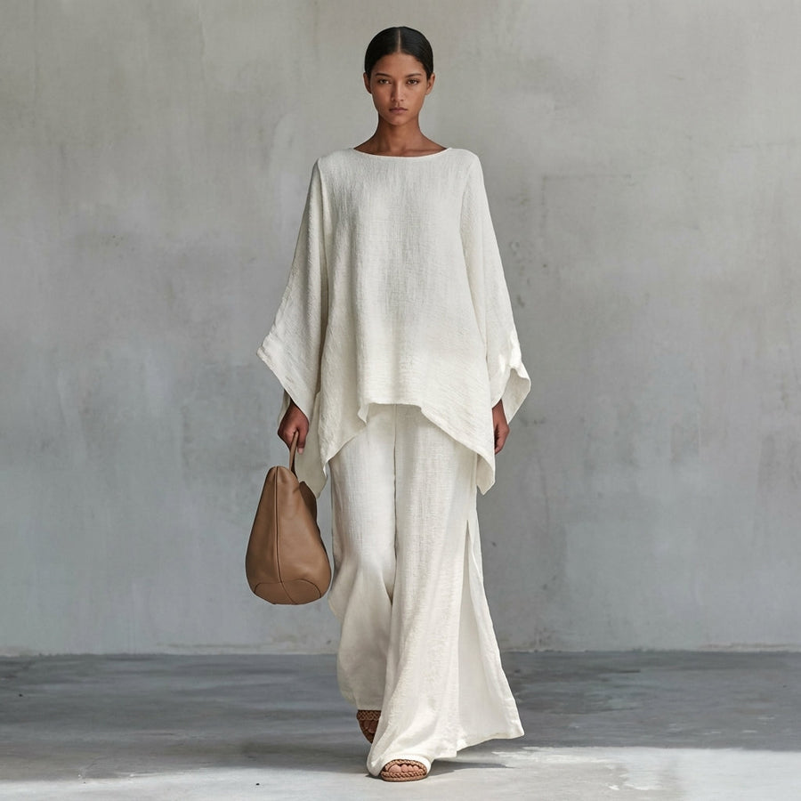 Cristina Two-Piece Set with Long Sleeves and Loose Pants - Nora & Rose Maine