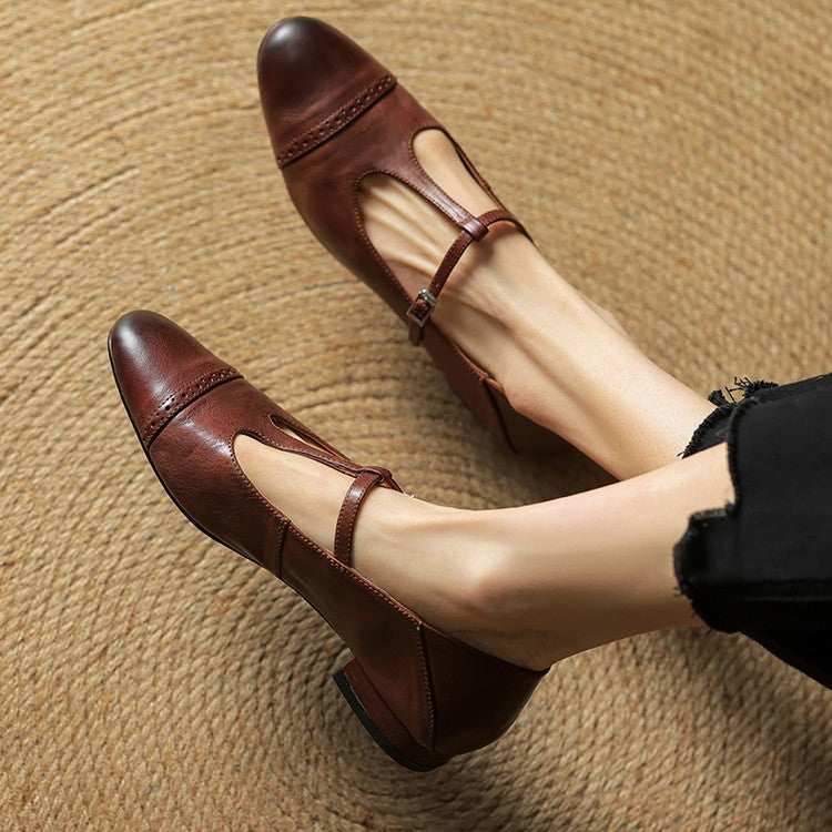 Esmira T-Strap Soft-Touch Mary Janes