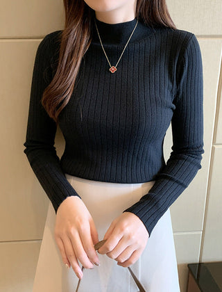 Zayenna Slim Fit Half Turtleneck Knit Top - Nora & Rose Maine, view 7