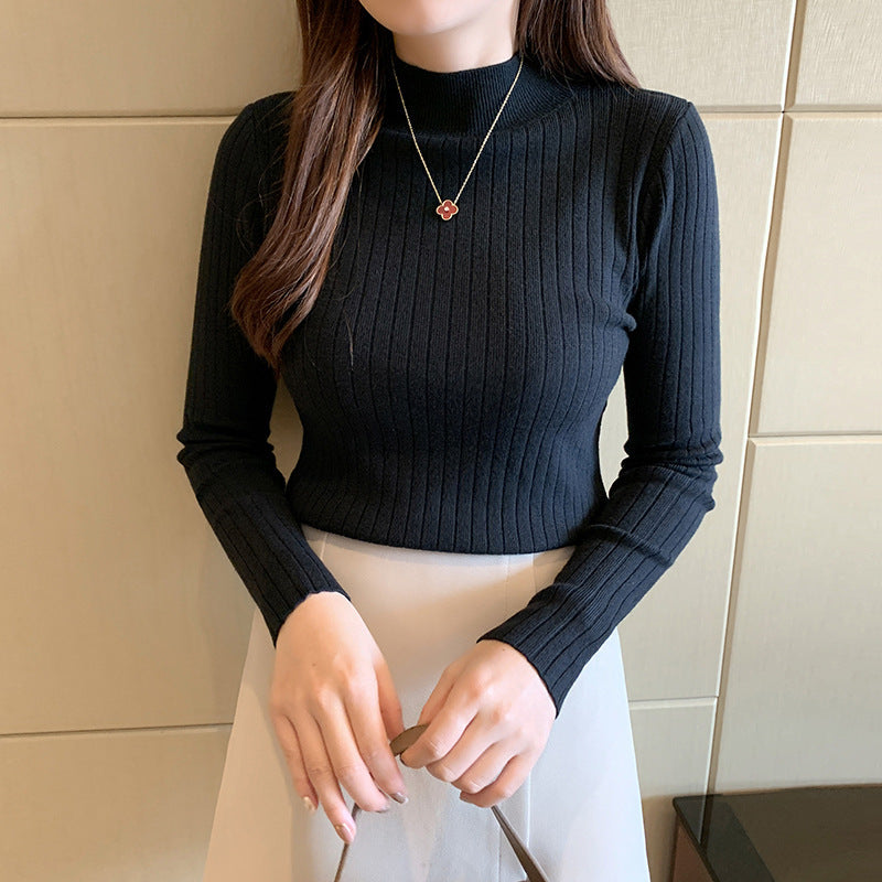 Zayenna Slim Fit Half Turtleneck Knit Top - Nora & Rose Maine, view 7