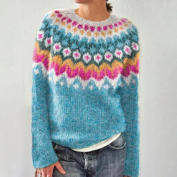 Florence Vibrant Icelandic Knit Sweater - Nora & Rose Maine