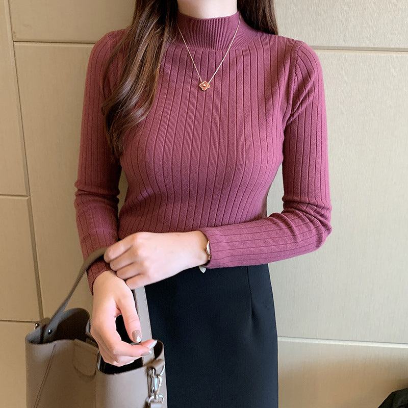 Zayenna Slim Fit Half Turtleneck Knit Top - Nora & Rose Maine, view 2
