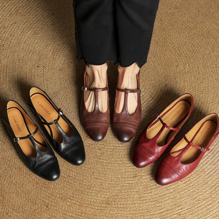 Esmira T-Strap Soft-Touch Mary Janes