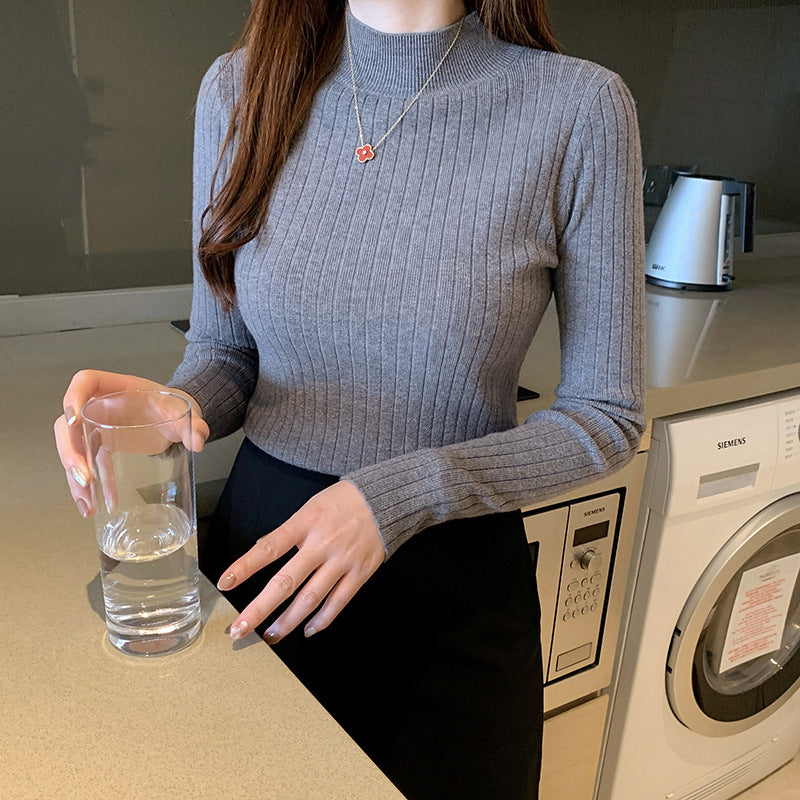 Zayenna Slim Fit Half Turtleneck Knit Top - Nora & Rose Maine, view 6