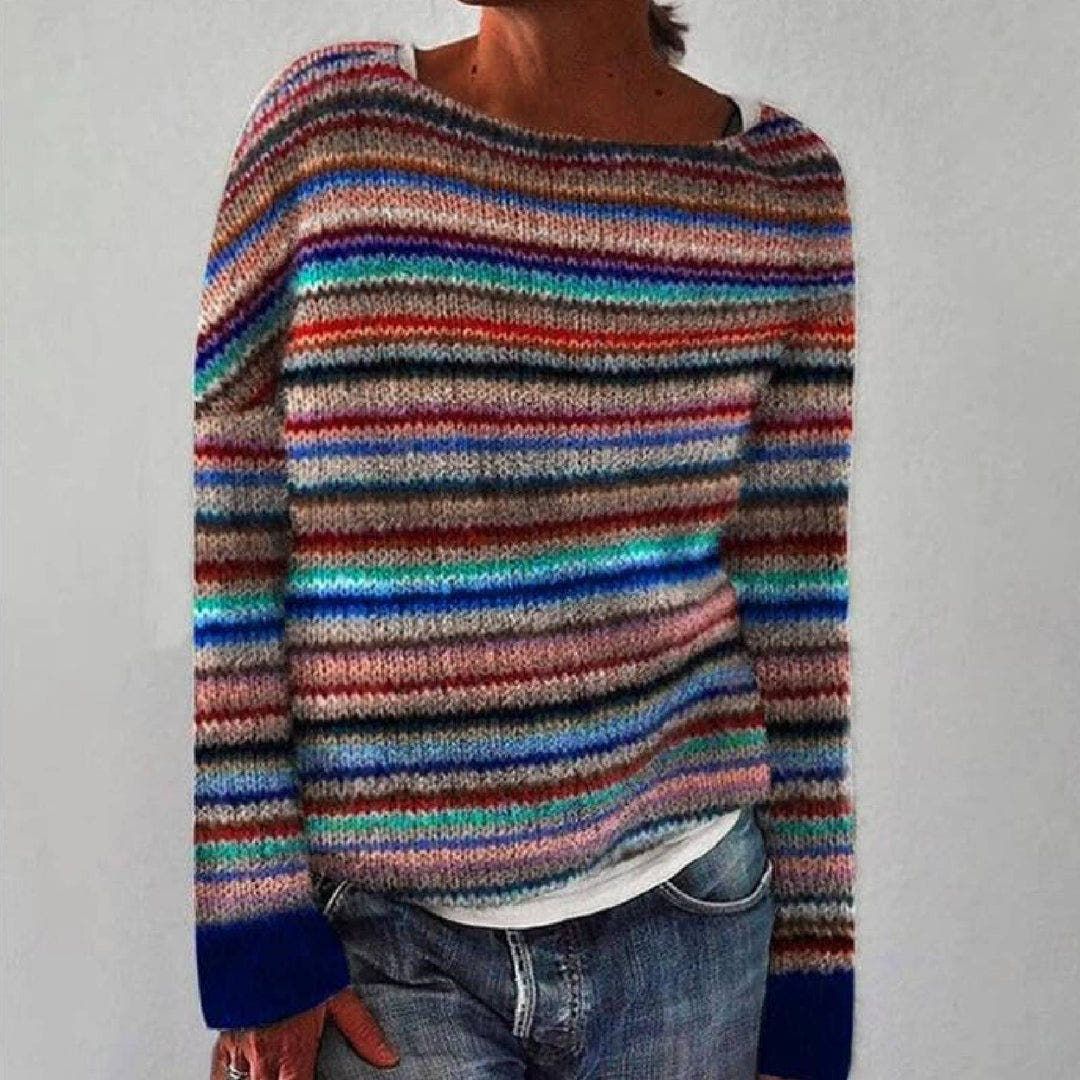 Maya Retro Scandinavian Knitted Sweater - Nora & Rose Maine