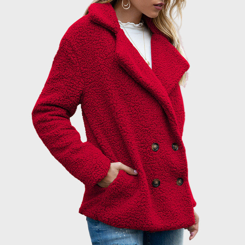 Delphine | Collared Teddy Coat